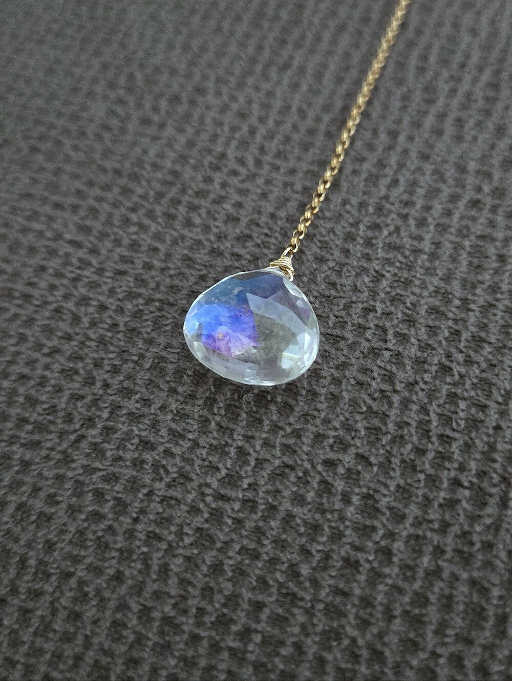 Rainbow🌈 Moonstone🌙 Y-Necklace - Picture 4 of 16
